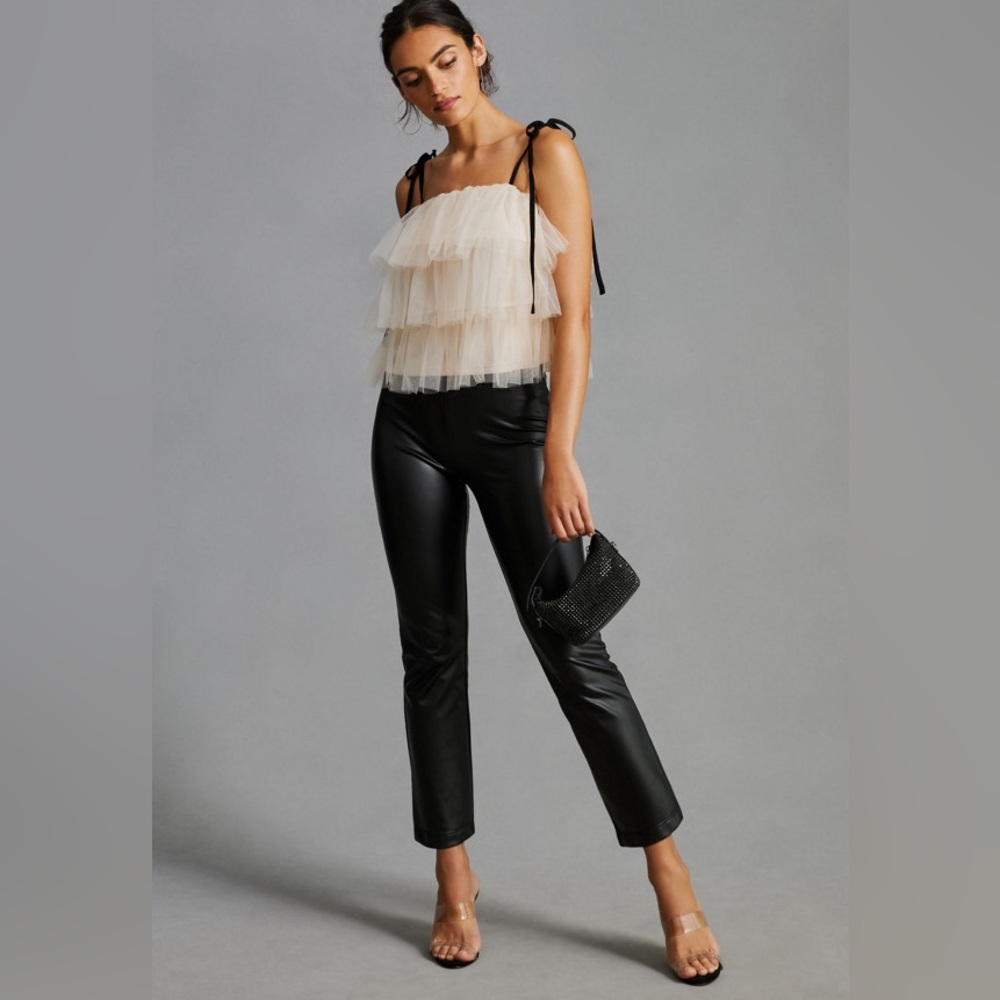 Carnaby Cropped faux leather pants